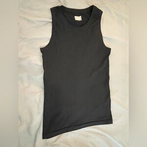 Athleta size m black ribbed tank